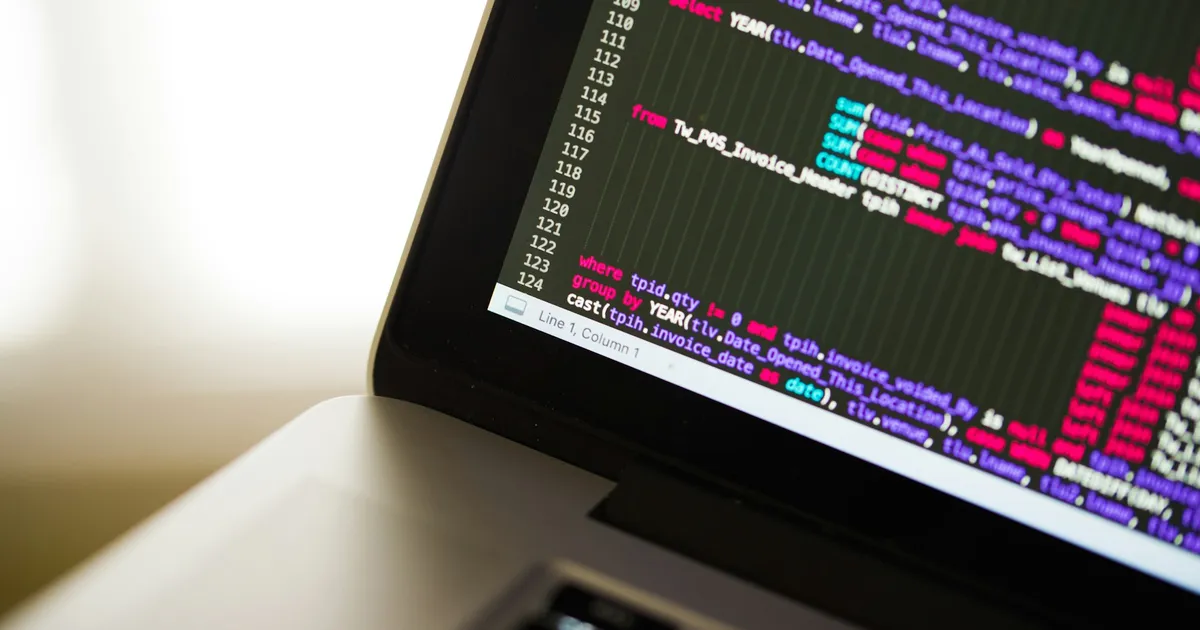 Laptop screen showing lines of text, like an M3U playlist file — ViviMate M3U vs Xtream Codes